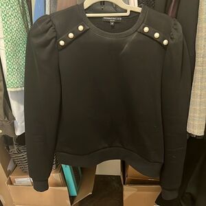 Generation Love sweatshirt with pearl buttons on the shoulders Sz XS